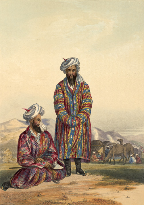 &ldquo;Oosbegs of Mooraud Beg&rdquo; Plate 20 of 'Afghaunistan' by Lieutenant James Rattray (1847/8).