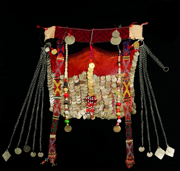 Bedouin woman's face veil from the Northern Sinai (mid-20th century).