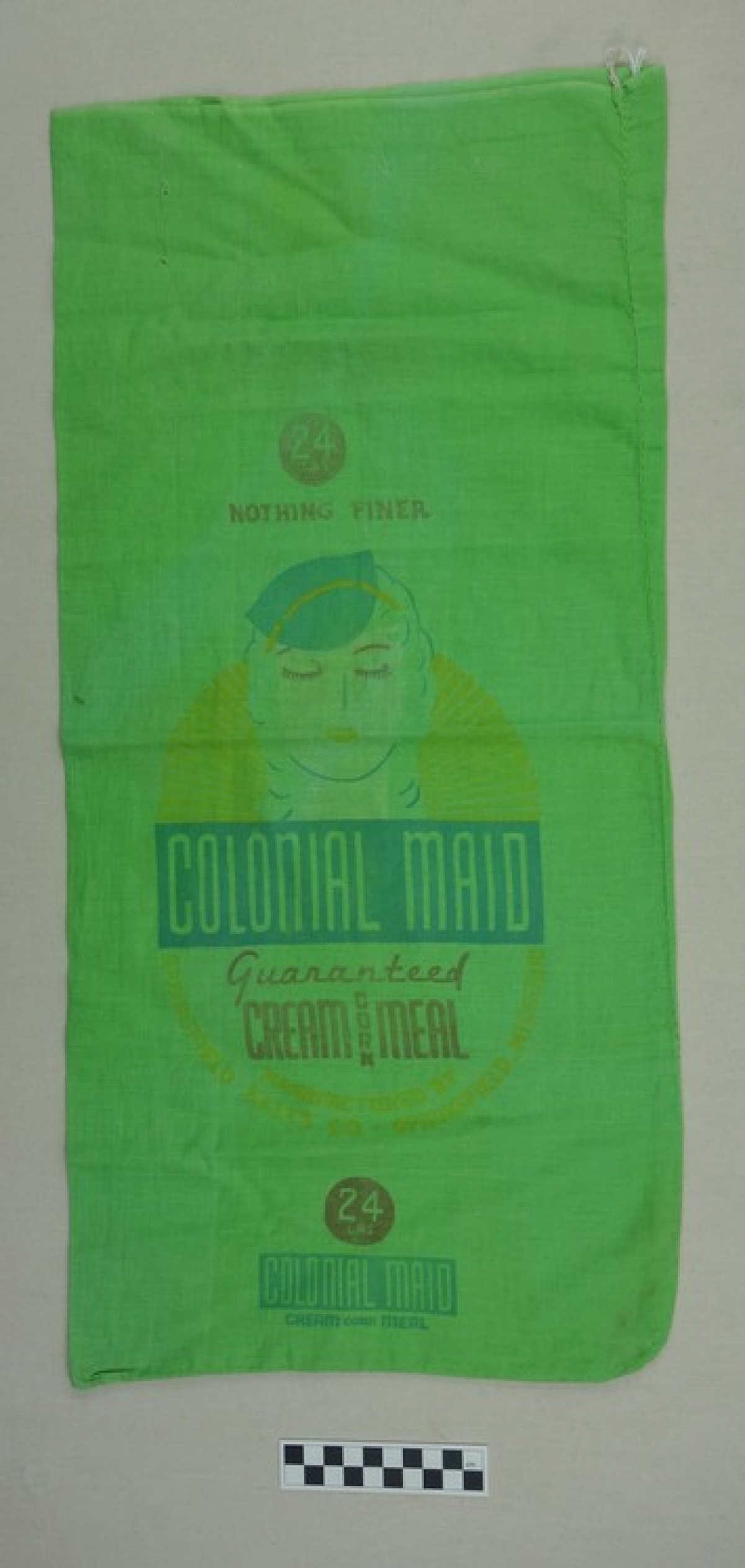 Dyed corn meal sack from the 1920's.