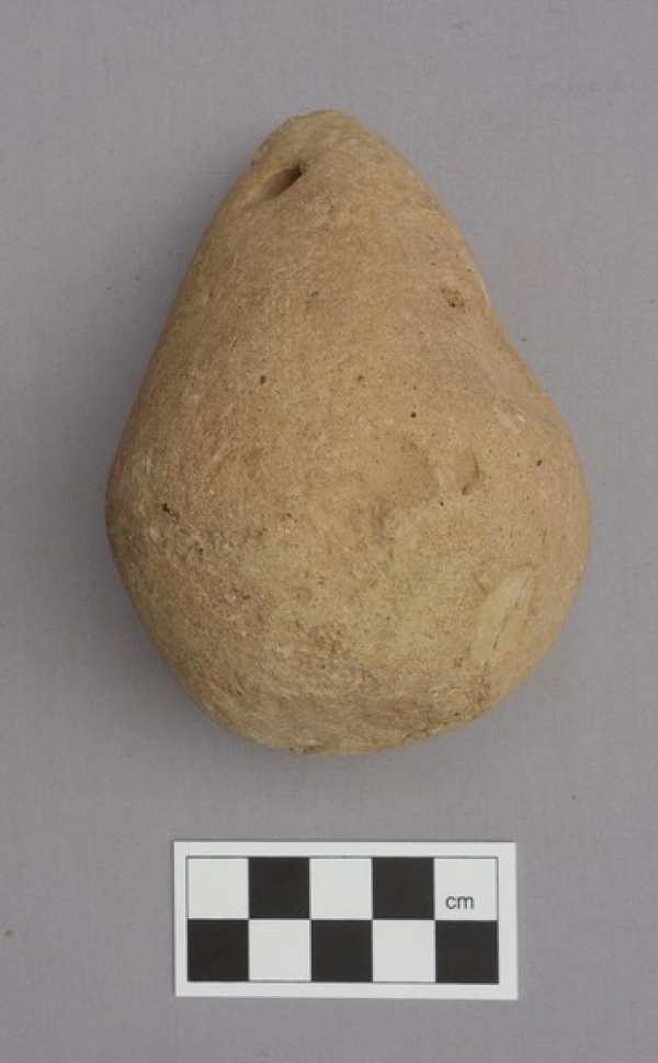 Loom weight from ancient Greece, made of clay.