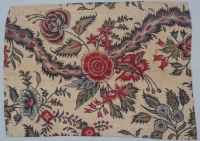 Chest panel of a woman's outfit from Marken, The Netherlands, 19th century, modelled after Indian chintz.