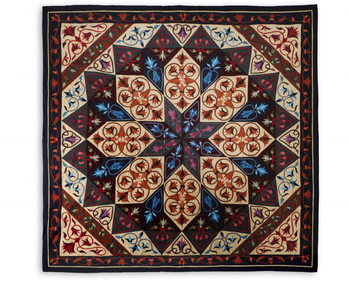 Appliqu&eacute; panel from the Street of the Tentmakers, Cairo, Egypt, 2013.