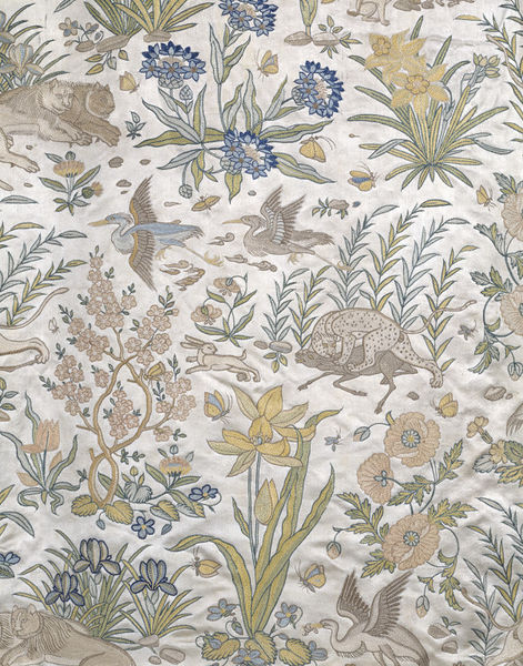 Detail of Mughal coat, early 17th century. V&A London, IS 18-1947.