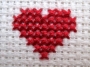 Example of the cross stitch.
