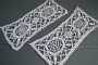 Pair of cuffs made of Cluny lace.