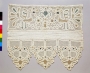 Towel end from Russia, with bobbin lace decoration, 19th or early 20th century.
