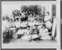 Embroidery class in Manila, early 20th century