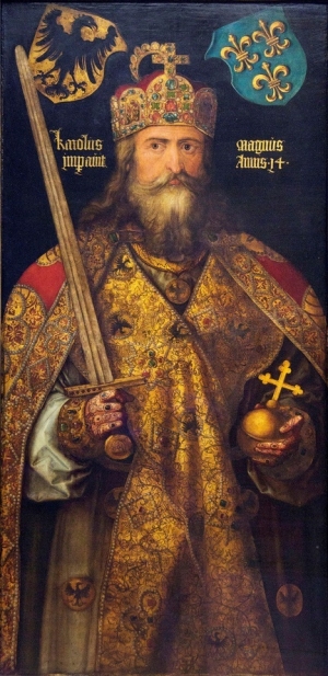 Emperor Charlemagne, by Albrecht D&uuml;rer (1471-1528).
