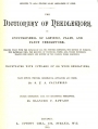 Title page of Sophia Caulfeild's Dictionary of Needlework, first published in 1882.