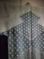 Garment decorated with moyouzashi sashiko embroidery.