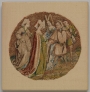 Embroidered picture: Empress and Porphyrius Visit St. Catherine in Prison. The Netherlands, c. AD 1430.