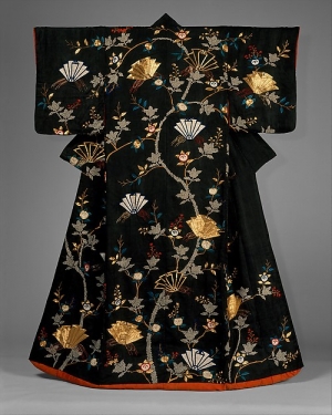 Outer robe (Uchikake), Japan, late 18th / early 19th centuries (back view).