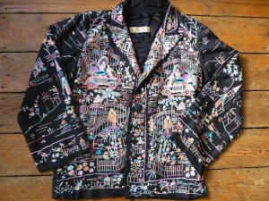 Embroidered jacket made in China for the European market, c. 1930's-1960s.