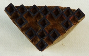 Printing block for embroidery, India, early 21st century.