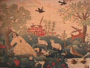 Esther Stoddard's Embroidered Picture.