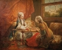 'Madame de Pompadour Embroidering' by Charles-Andr&eacute; van Loo, painted between 1750-1755.