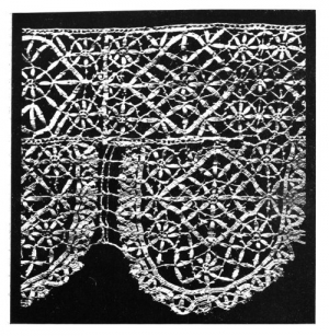 Sample of sixteenth or seventeenth century Genoese lace.