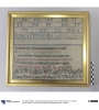 British sampler dated 1861.