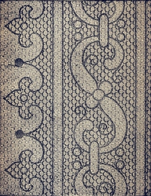 Example of darned huckaback.