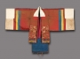 Bride's robe from Korea, 19th century. Silk and silk thread embroidery, and paper.