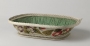 Nappy basket with Berlin wool work, c. 1840-1860.