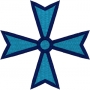 Maltese cross embroidery design.