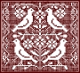 Pattern of a network lace pattern. 