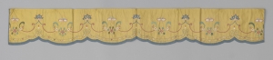 Silk valance, 18th century, probably made in China.