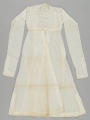 ngarkha coat of white muslin decorated with chikan work. Northern India, c. AD 1900.