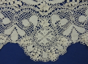 Detail of a modern piece of Maltese lace.