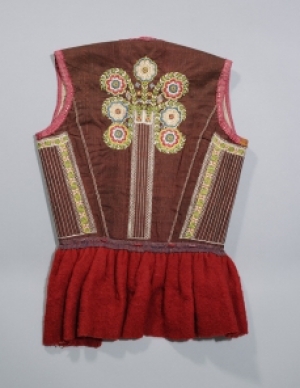 Bridal bodice ('bruidsrijglijf') from the island of Marken, the Netherlands, late 18th century.