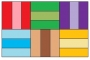 Diagram of a rail fence pattern