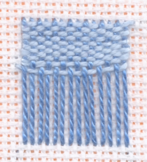 Illustration of surface darning.