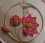 Embroidery with cannetille, by 
