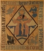 Antependium from Iceland with the Throne of Grace and the symbols for the four evangelists. Iceland, late 16th century.