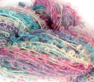 Boucl&eacute; yarns.