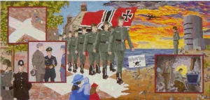 Part of the Jersey Occupation Tapestry.