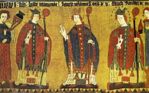 Fragment of antependium from Iceland, 15th to 16th century.