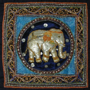 Example of a Kalaga from Myanmar (Burma).