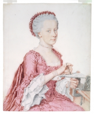 Portrait of Maria Amalia of Austria (1746-1804), by Jean-&Eacute;tienne Liotard, 1762.
