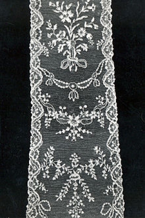 Piece of Alencon lace, mid-18th century.