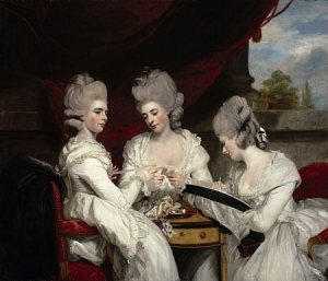 'The Ladies Walgrave', by Sir Joshua Reynolds (1723-1792), painted in 1780.