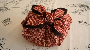 Example of a modern furoshiki.