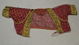 Bodice from India, late 19th century, with applied gold wire.