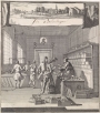 Business card by Kasper Luyken for a gold and silver thread shop, late 17th century, Netherlands.