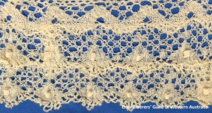 Detail of a stretch of yak lace.