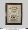 Commemorative panel for German military reservist, 1902.