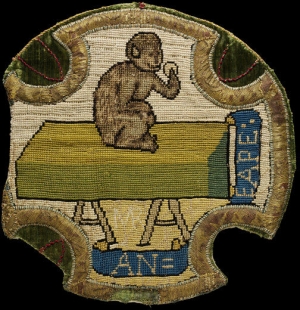 Slip, embroidered by Mary, Queen of Scots (1542-1587).