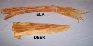 Deer sinews, used to make threads.