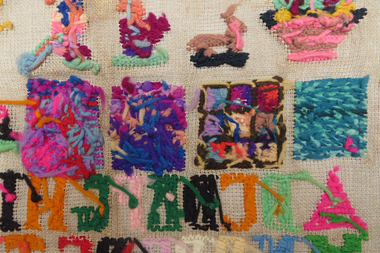 The back of sampler TRC 2018 2380.